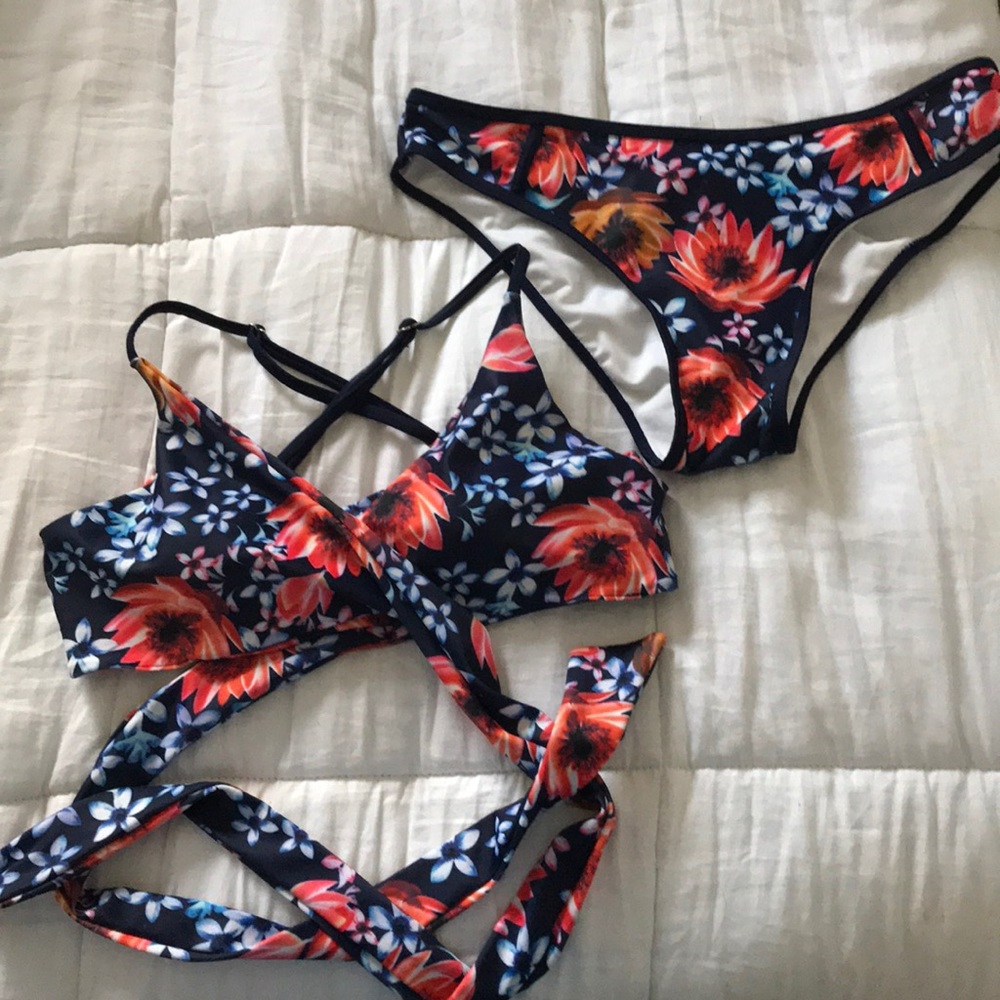 Wrap bathing suit